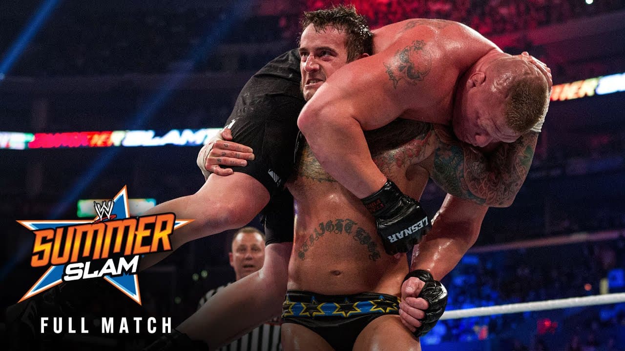 FULL MATCH — CM Punk vs. Brock Lesnar - No Disqualification Match: SummerSlam 2013
