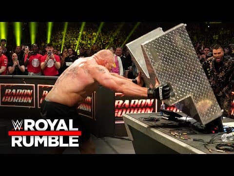 Brock Lesnar goes berserk after being eliminated by Bobby Lashley: WWE Royal Rumble 2023 highlight..