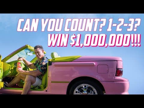 Counting MTN DEW MAJOR MELON™ with John Cena: A ONE MILLION DOLLAR Tutorial