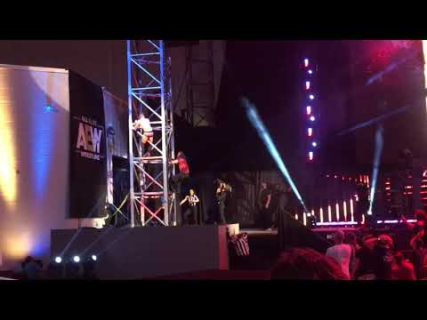 Matt Hardy knocks Sammy Guevara off scaffolding at AEW All Out 2020 at Daily’s Place