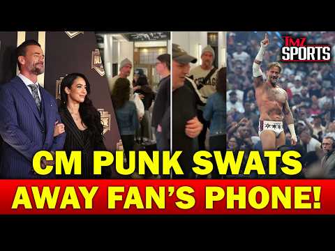 EXCLUSIVE VIDEO: CM Punk Smacks Away Fan's Phone After WrestleMania Loss | TMZ Sports