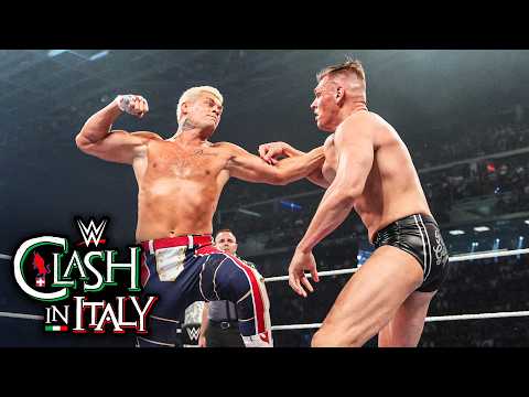 Cody Rhodes vs. Gunther | Undisputed WWE Championship Match: WWE Clash in Italy 2026 highlights