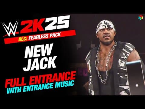 NEW JACK DLC WWE 2K25 ENTRANCE - #WWE2K25 NEW JACK ENTRANCE WITH MUSIC