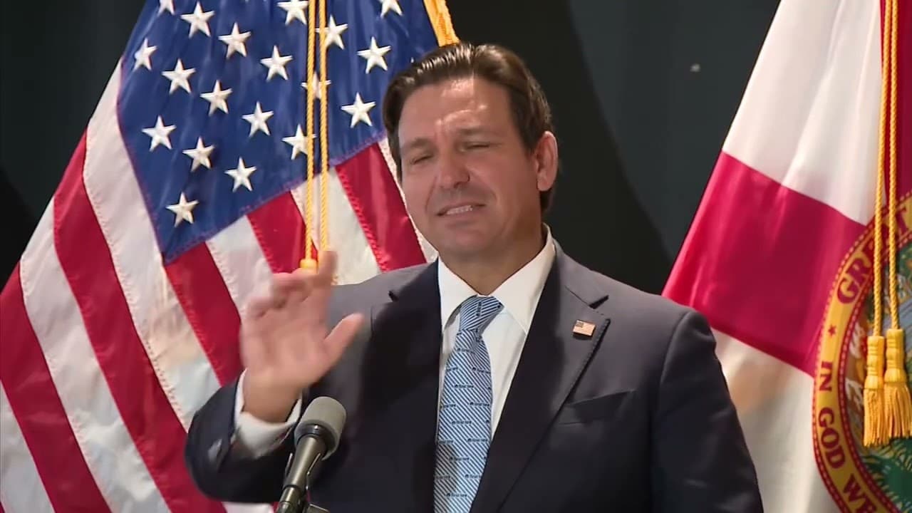 Ron DeSantis on Hulk Hogan’s death (interrupted by protestor)