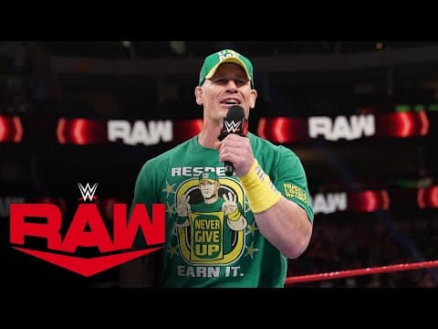 John Cena issues a challenge to Universal Champion Roman Reigns: Raw, July 19, 2021