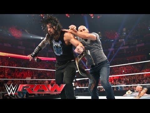 Luke Gallows & Karl Anderson attack Roman Reigns: Raw, April 18, 2016