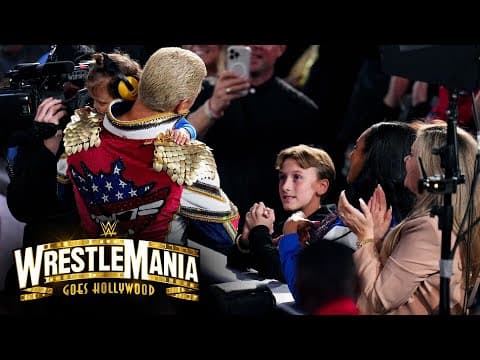 Rhodes gifts his weight belt to the son of the late Jon Huber: WrestleMania 39 Sunday Highlights