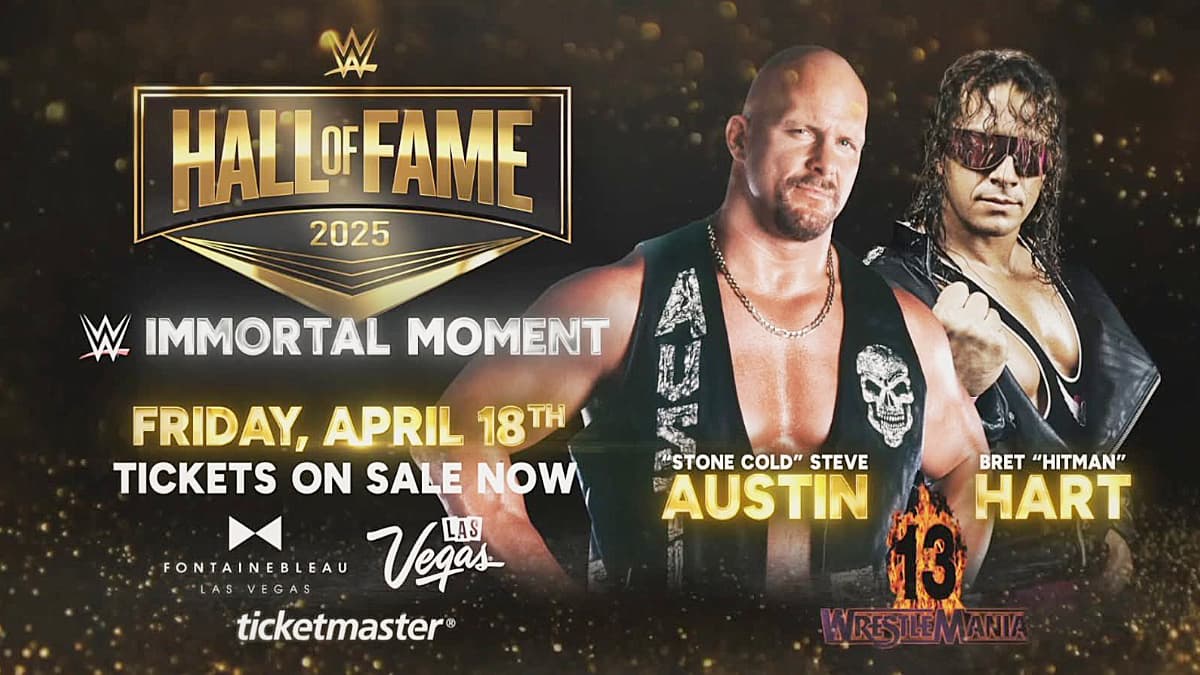 WWE Hall of Fame: Hart Vs. Austin Is First 'Immortal Moment' Inductee