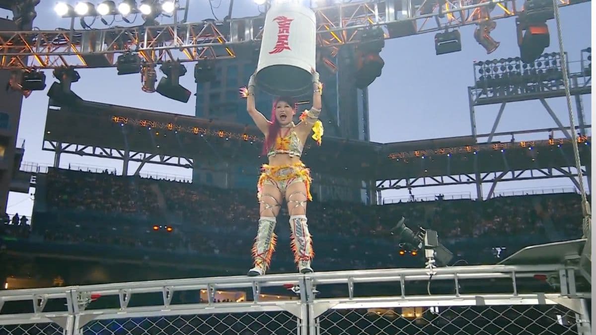 Watch: IYO SKY Delivers Signature Trash Can Dive at Survivor Series: WarGames